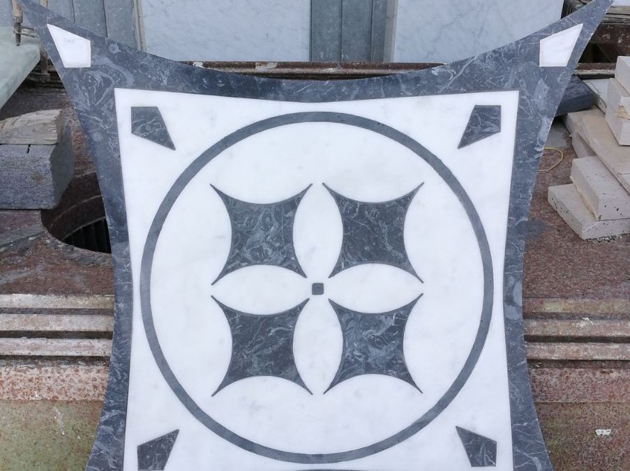 sabbiatura per intarsio marmo